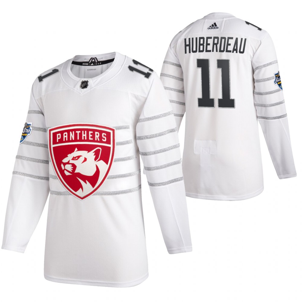 Men's Florida Panthers #11 Jonathan Huberdeau 2020 White Stitched NHL Jersey Men's Florida Panthers #11 Jonathan Huberdeau 2020 White Stitched NHL Jersey